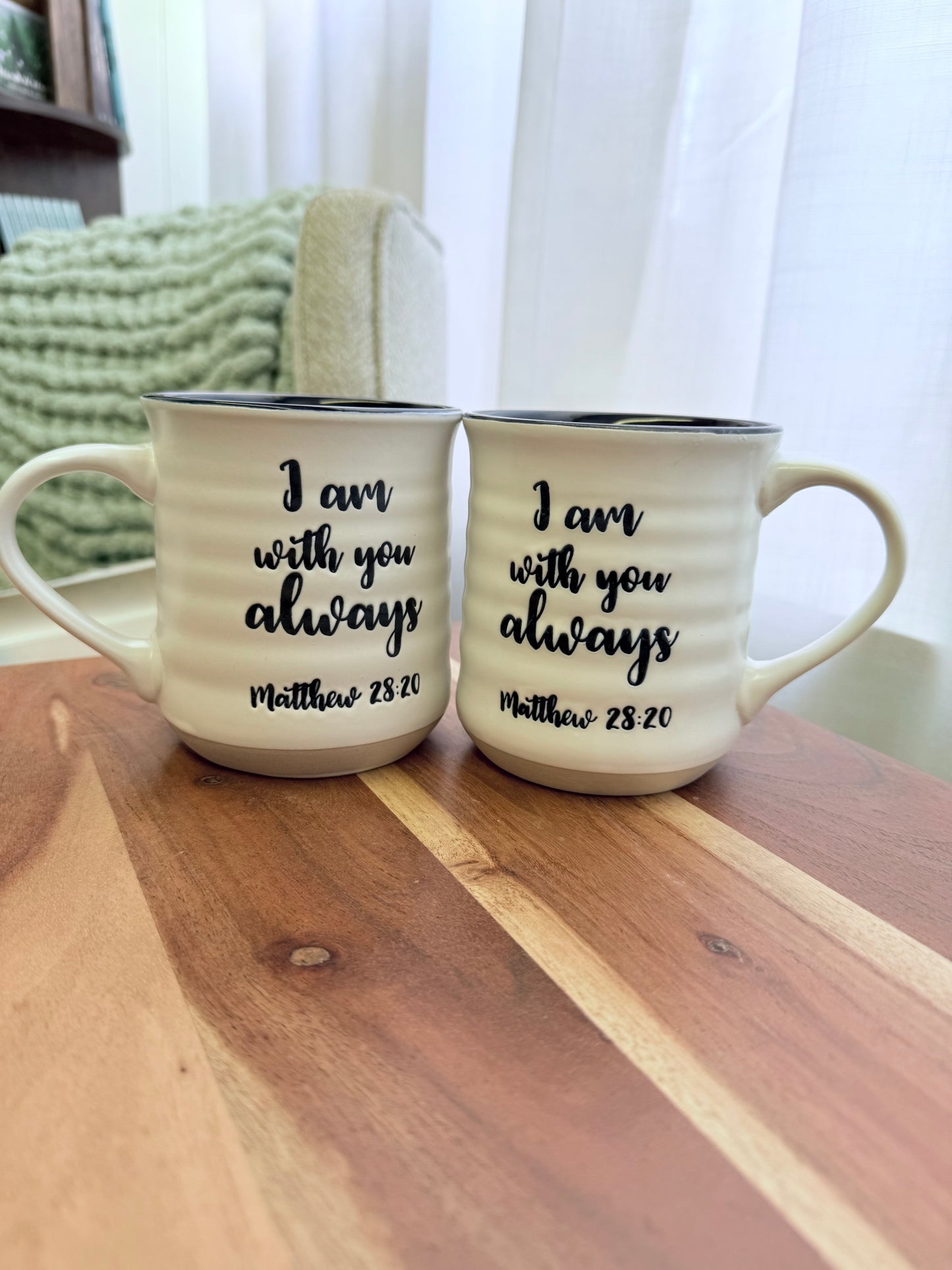 “I Am With You” Ceramic Coffee Cup