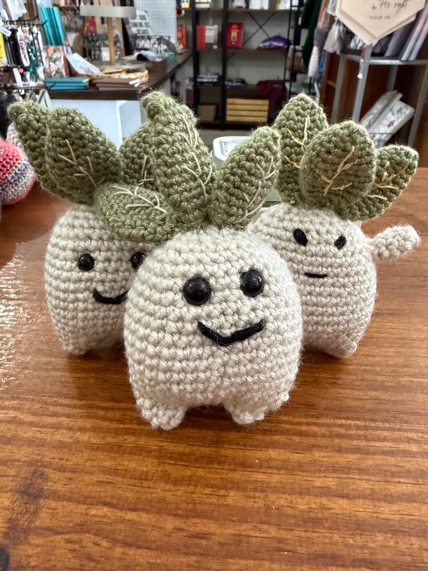 TOFTS Cute Crocheted Parsnip Keychain