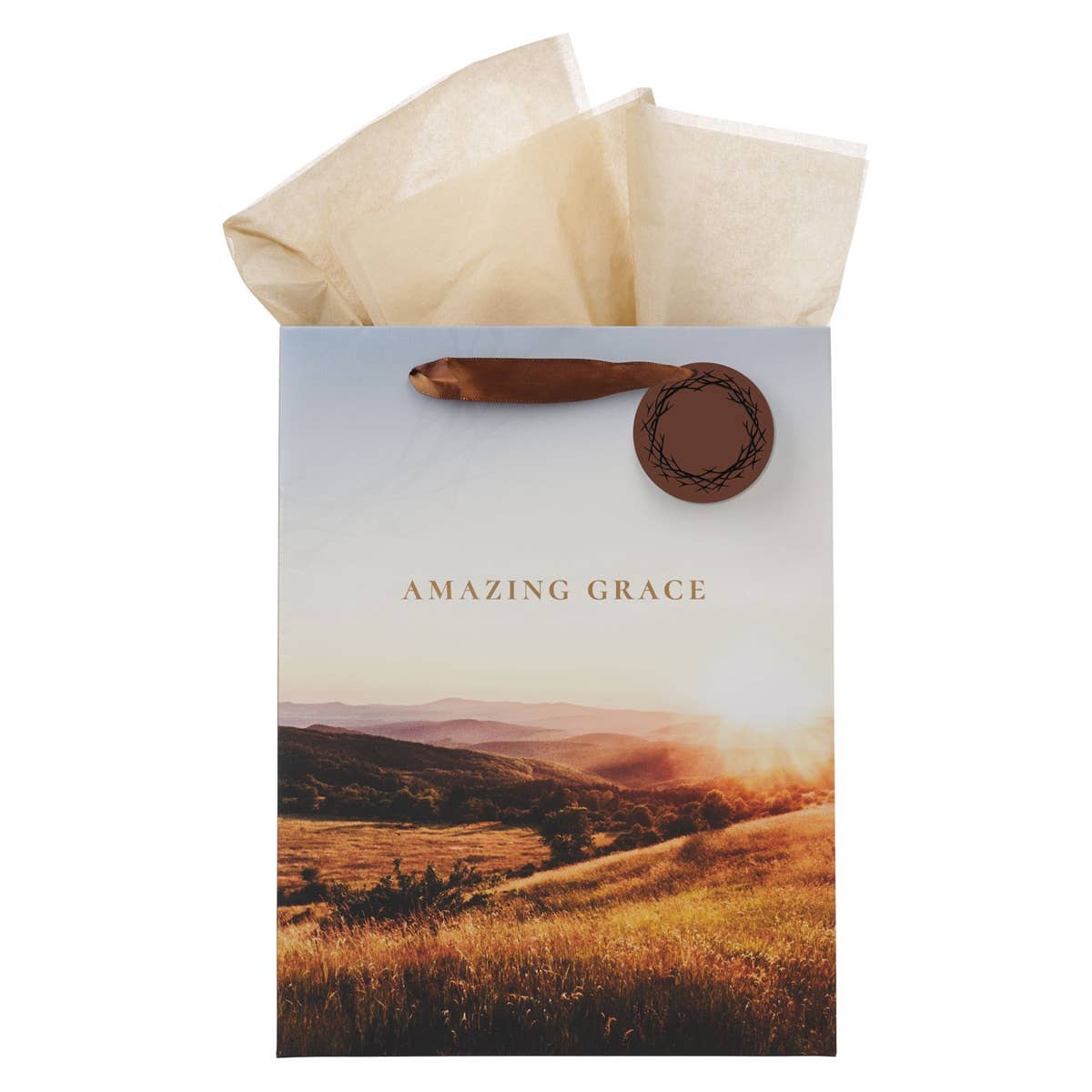 Gift Bag LG Portrait Crown of Thorns/Amazing Grace