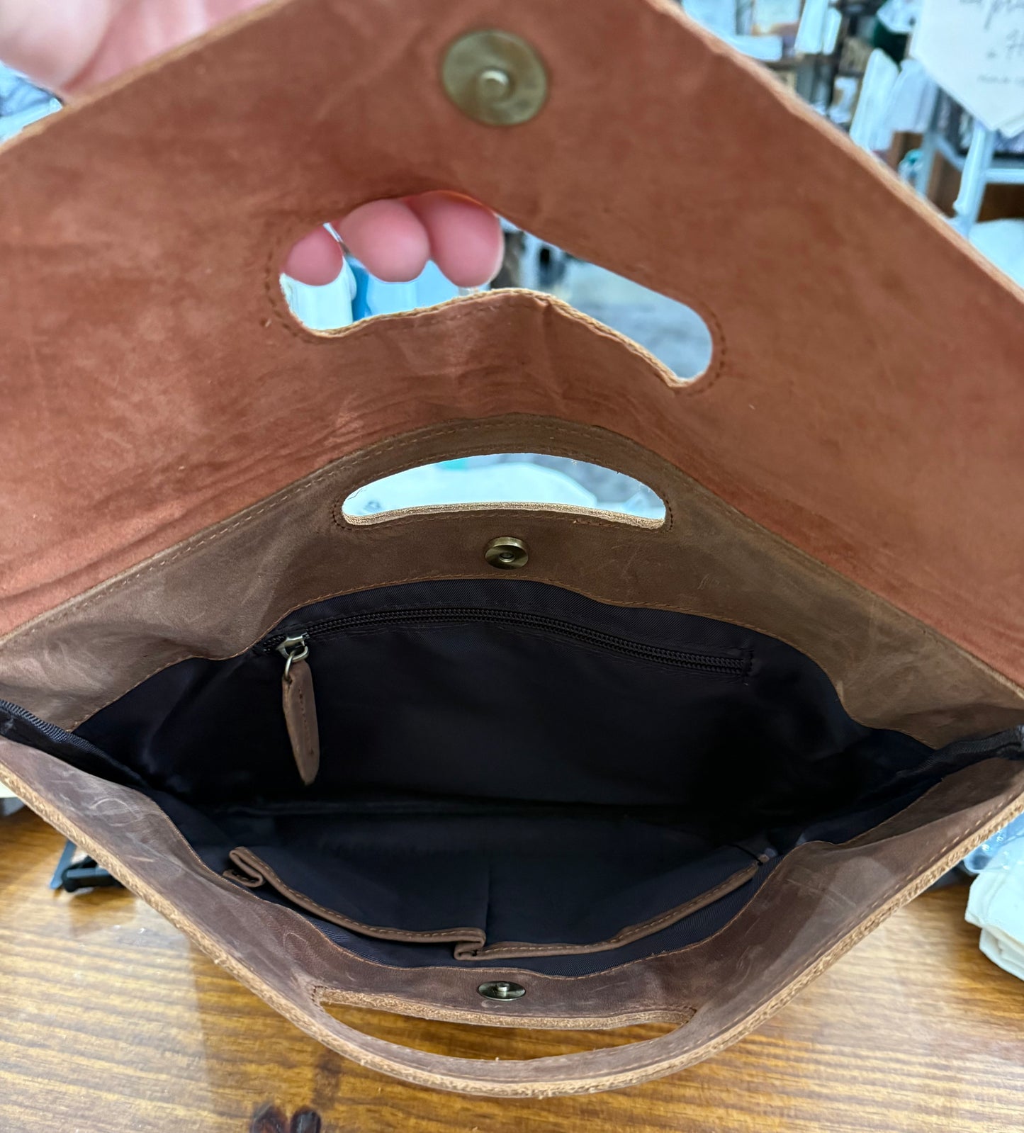 Genuine Leather “Grace” Engraved Portfolio Carry Case