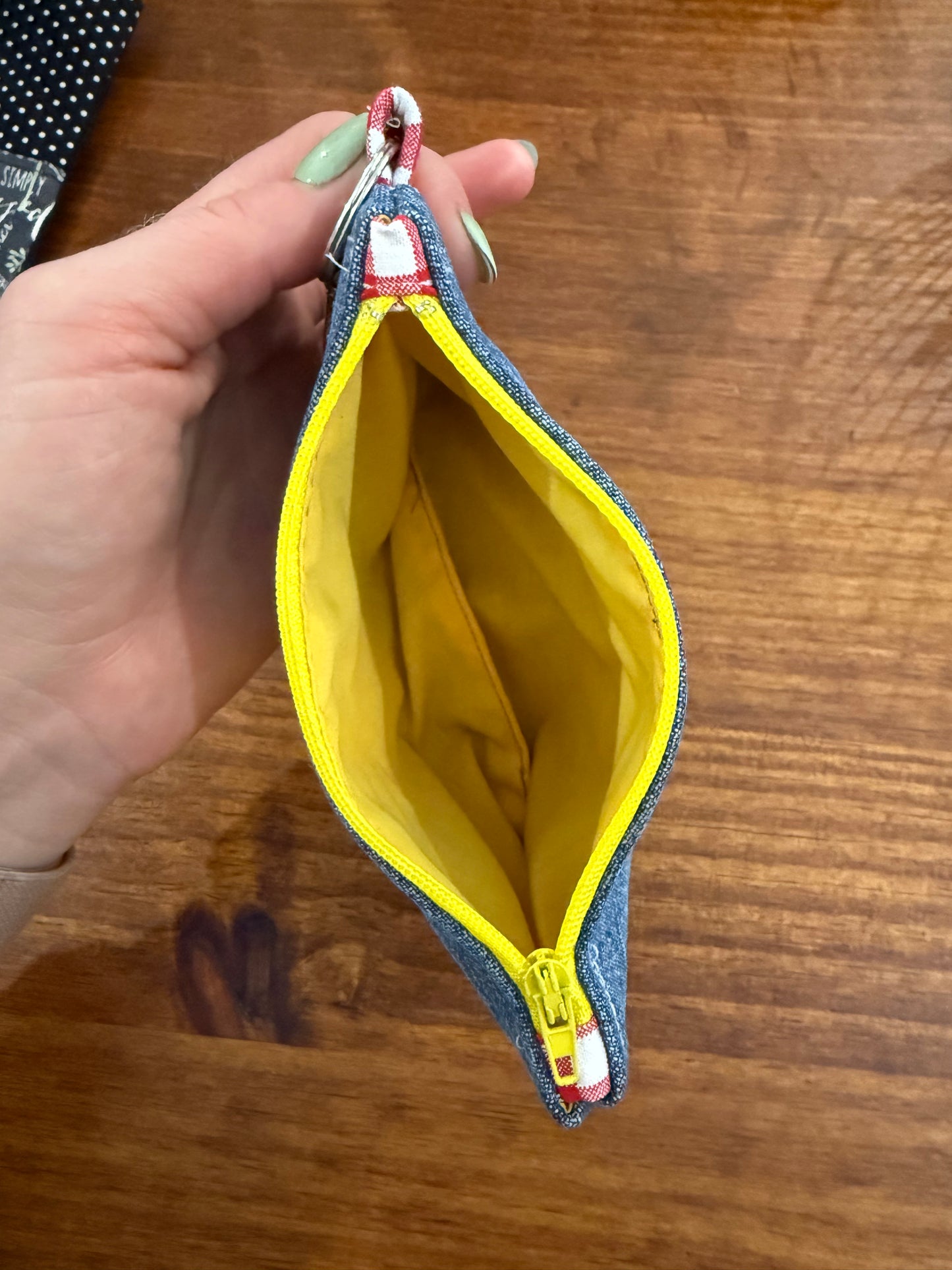 The Hope Chest-Cute Denim Lady Bug Accessory Bag