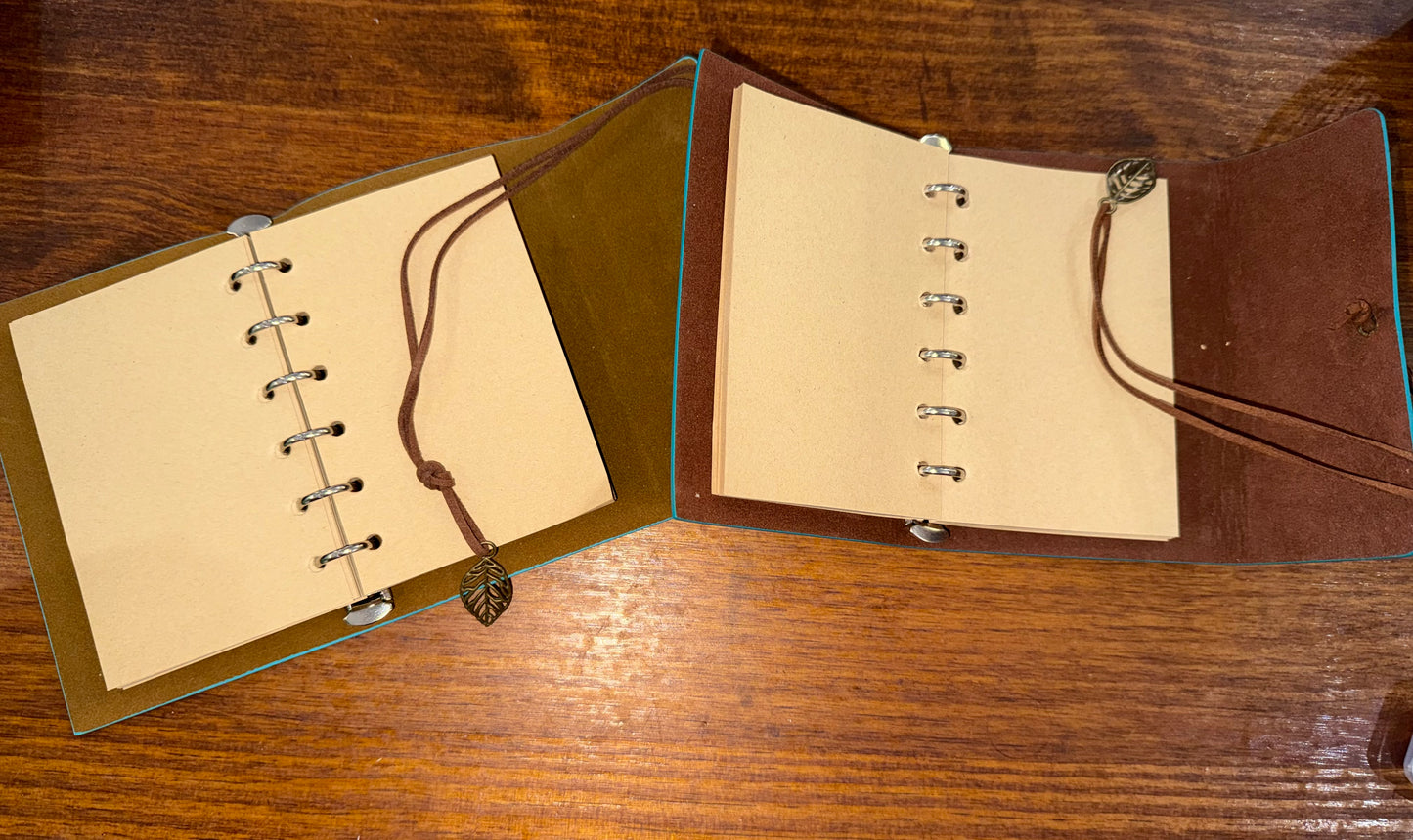 Vintage Style Vegan Leather Wrap Journal