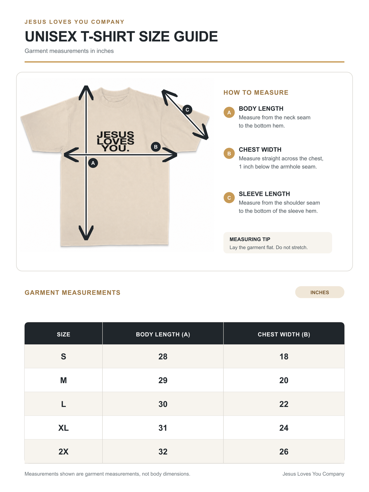 Sand Tan Jesus Loves You Tee