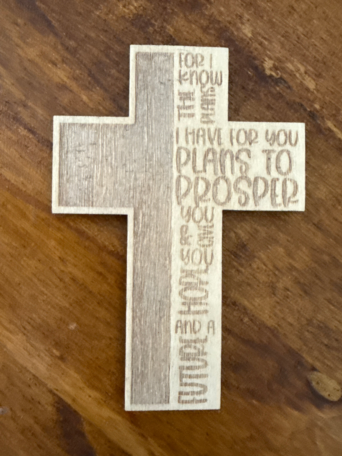 Jeremiah 29:11 Wood Magnet
