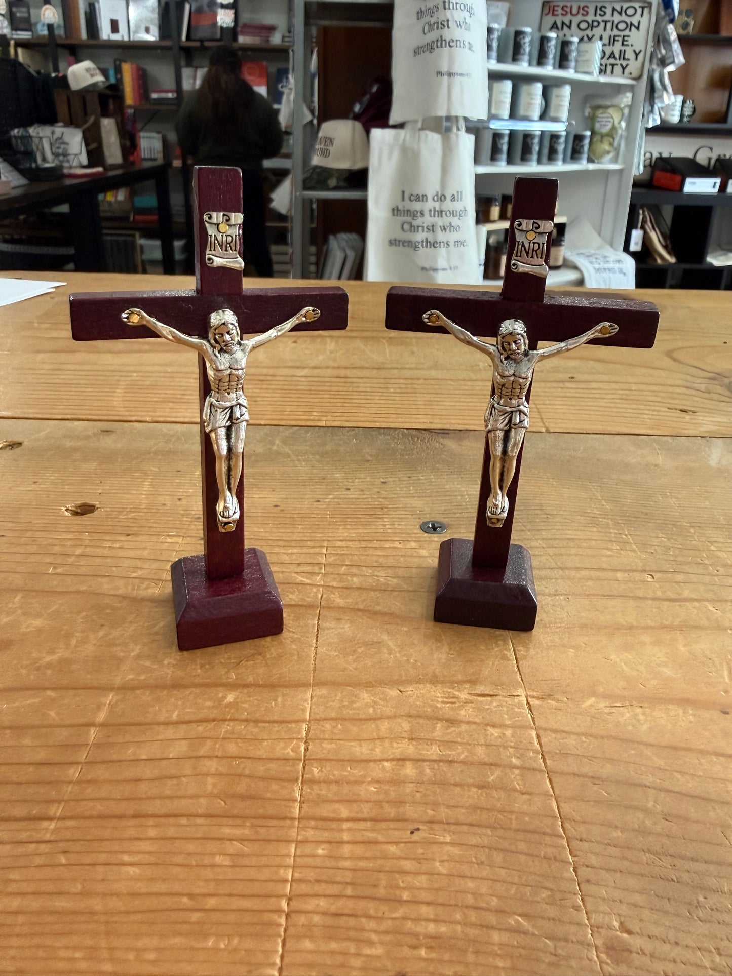 Wooden Jesus Crucifix Statue