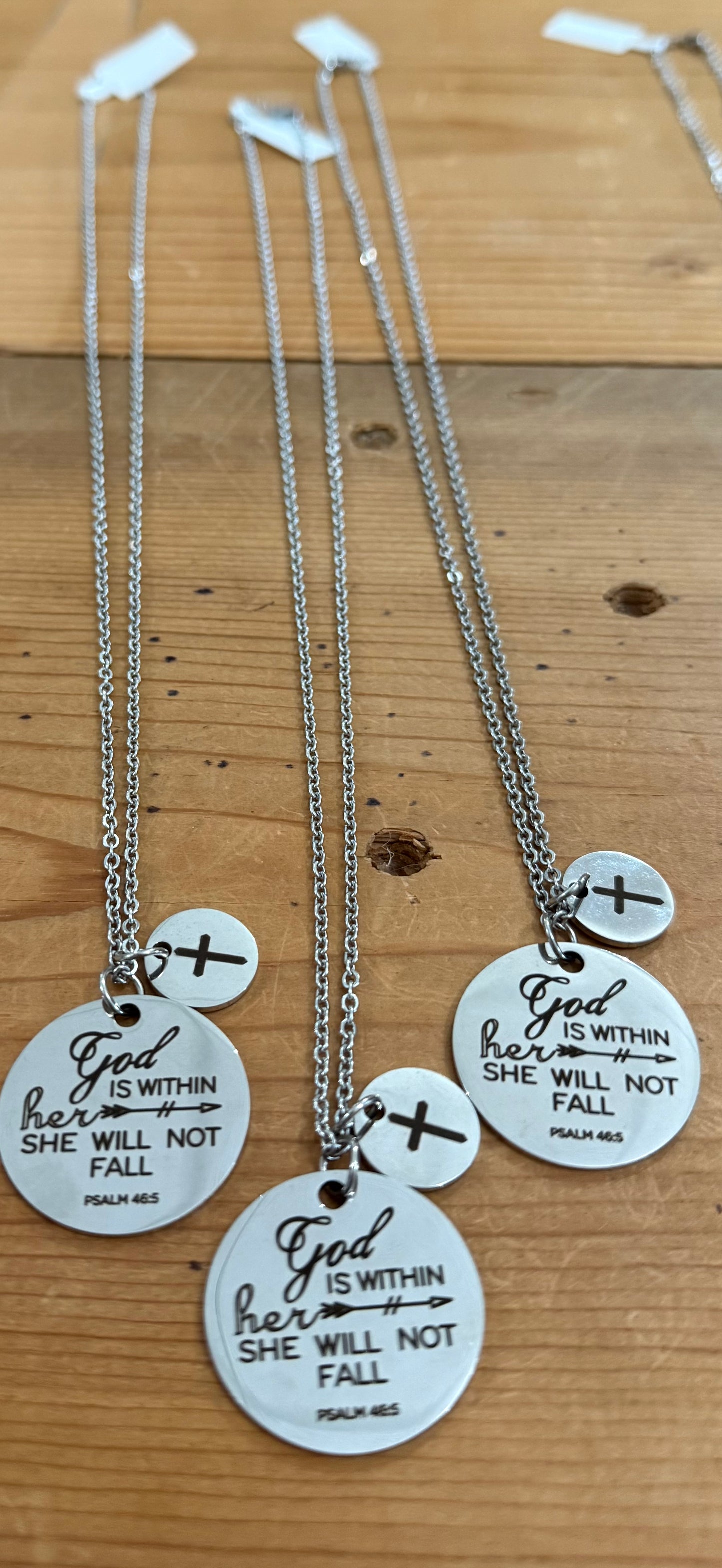 Women’s God is Within Her Stainless Steel Necklace
