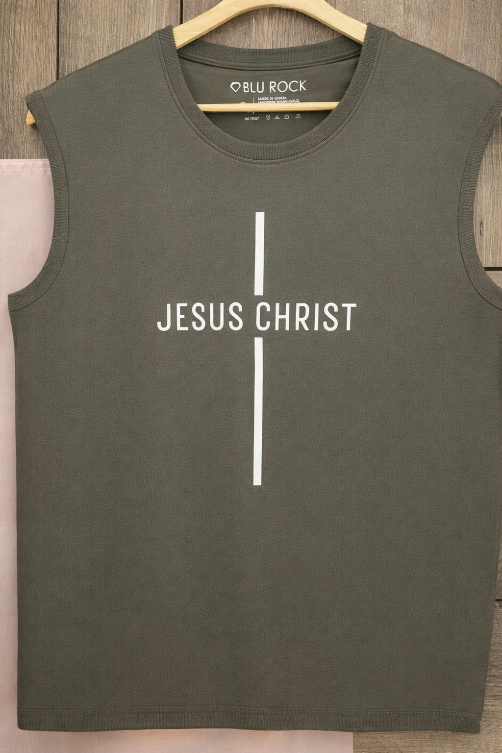 “Jesus Christ” Cross Men’s Muscle Shirt