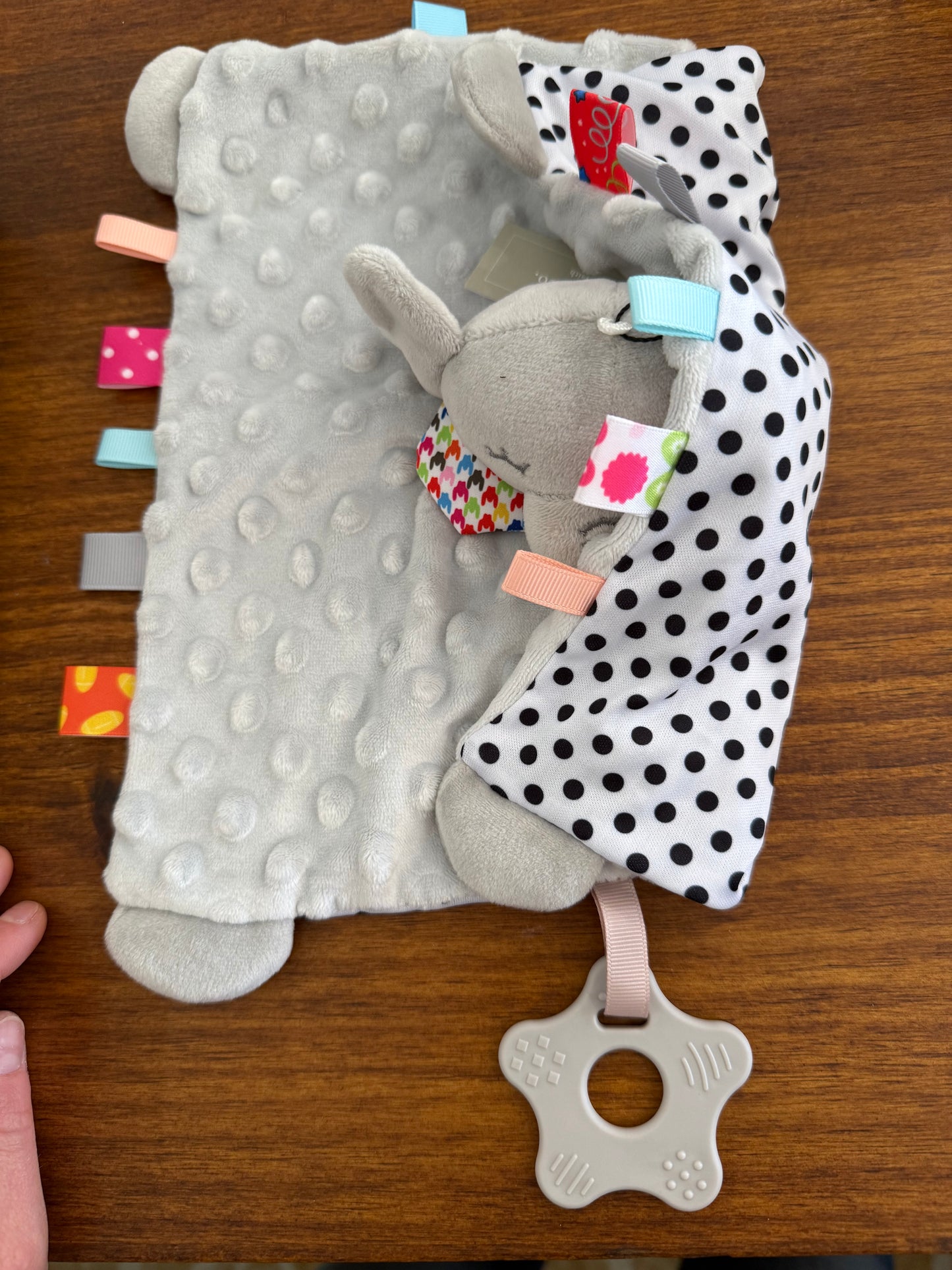 Baby Elephant Security Tag Blanket
