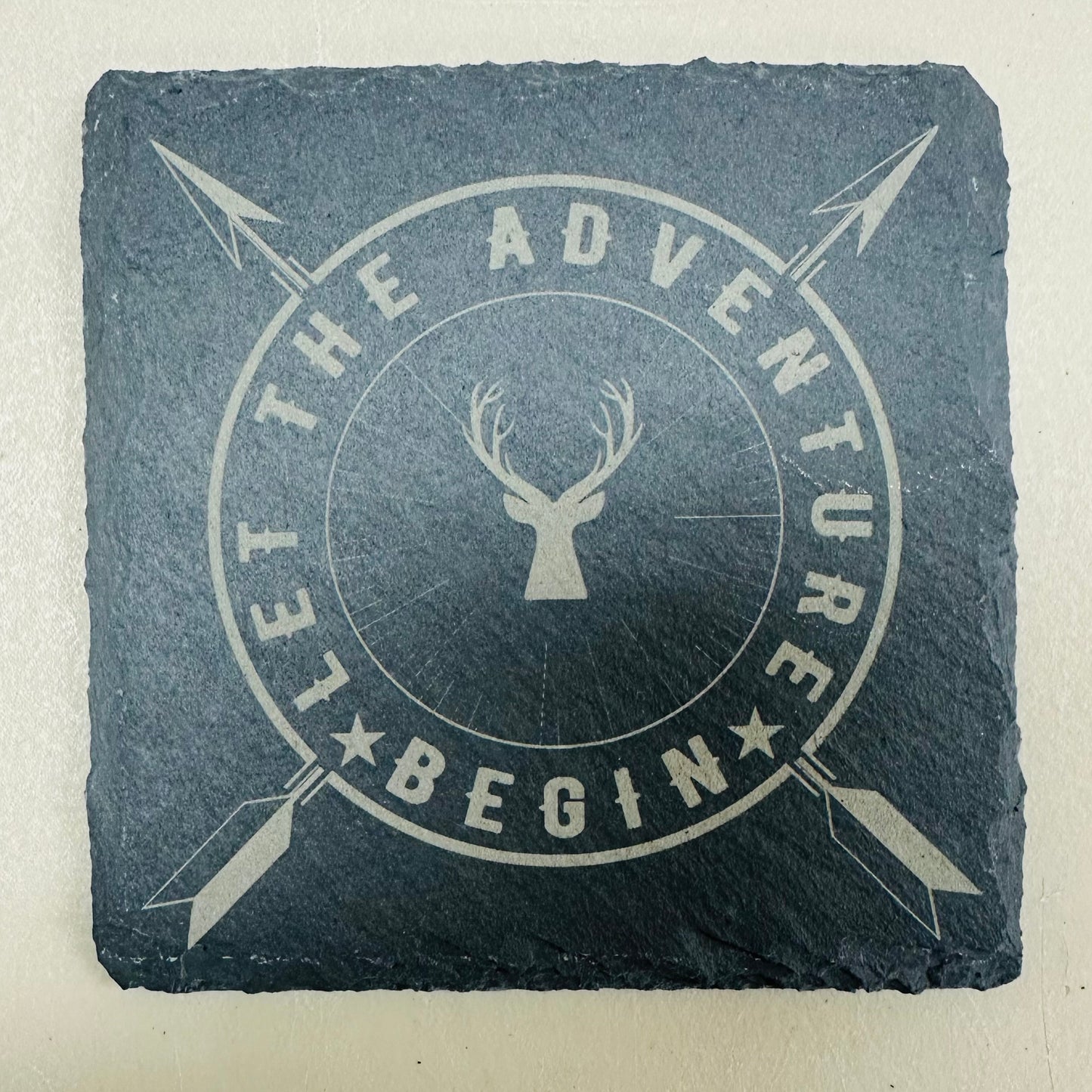 Hunting Adventure Slate Coaster