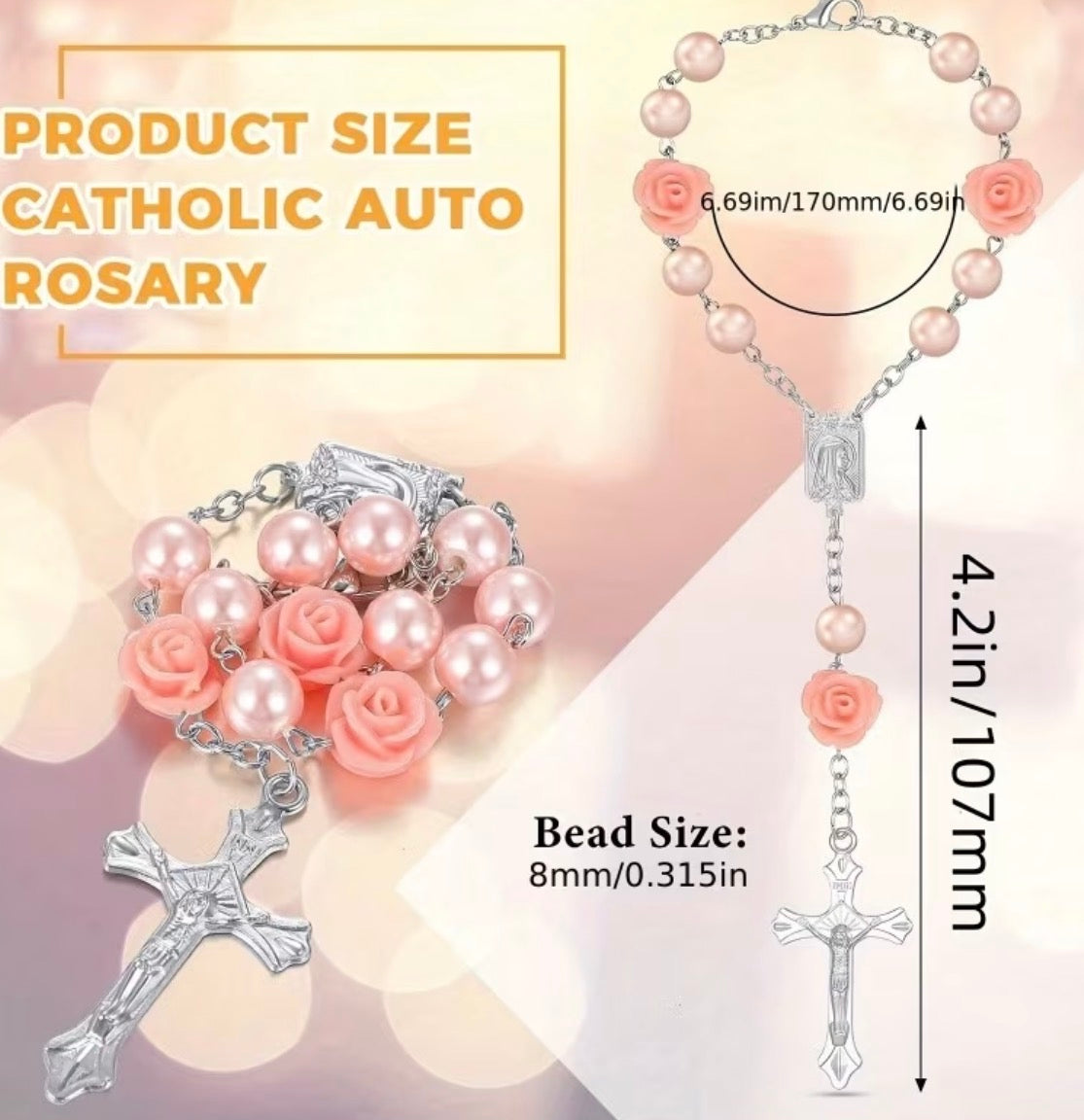 Car Steering Wheel Cross Charms