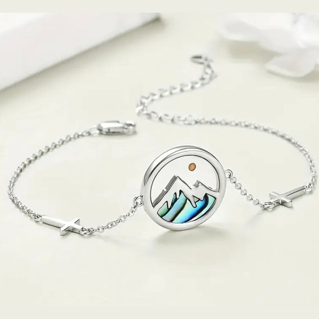 Cute Double Cross Stainless Steel Faith Bracelet