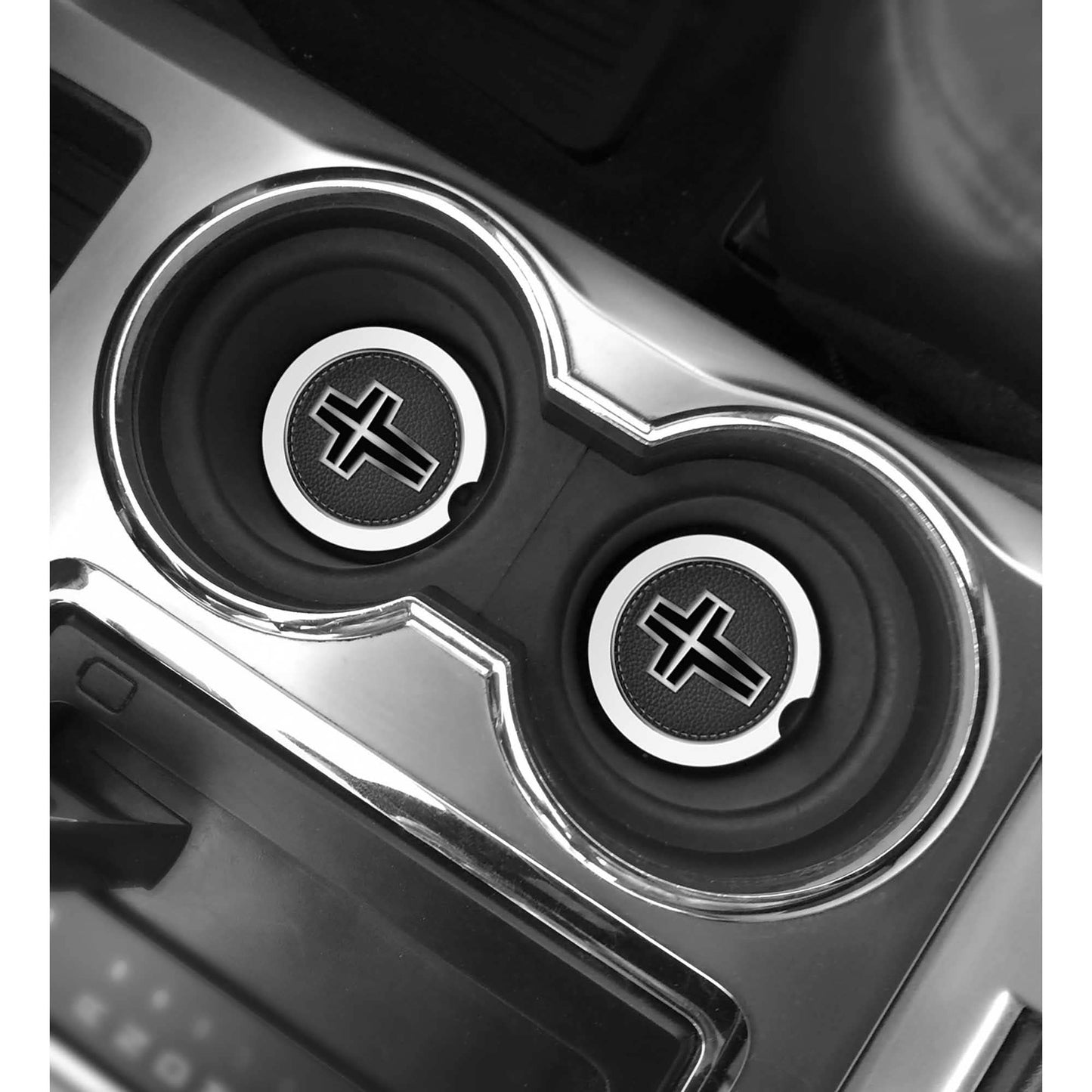 Car Coasters Real Men Love Jesus 2-Pk