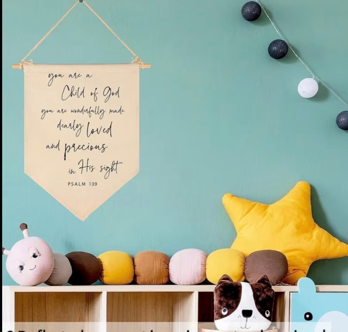 Psalm 139 “Child of God” Canvas Wall Hanger