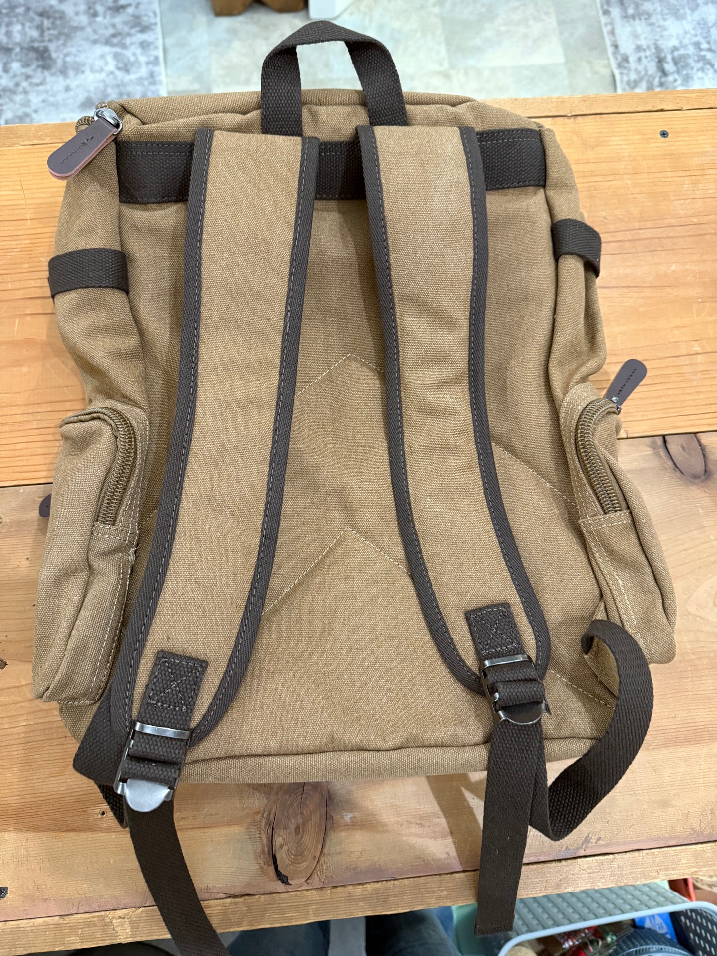 Heavy Duty Canvas Duffle Style Backpack