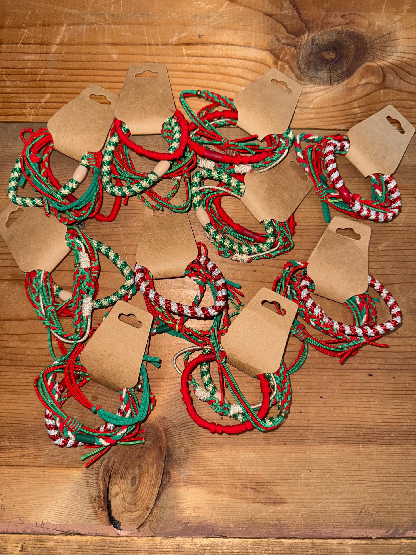 Christmas Bracelet Hair Ties