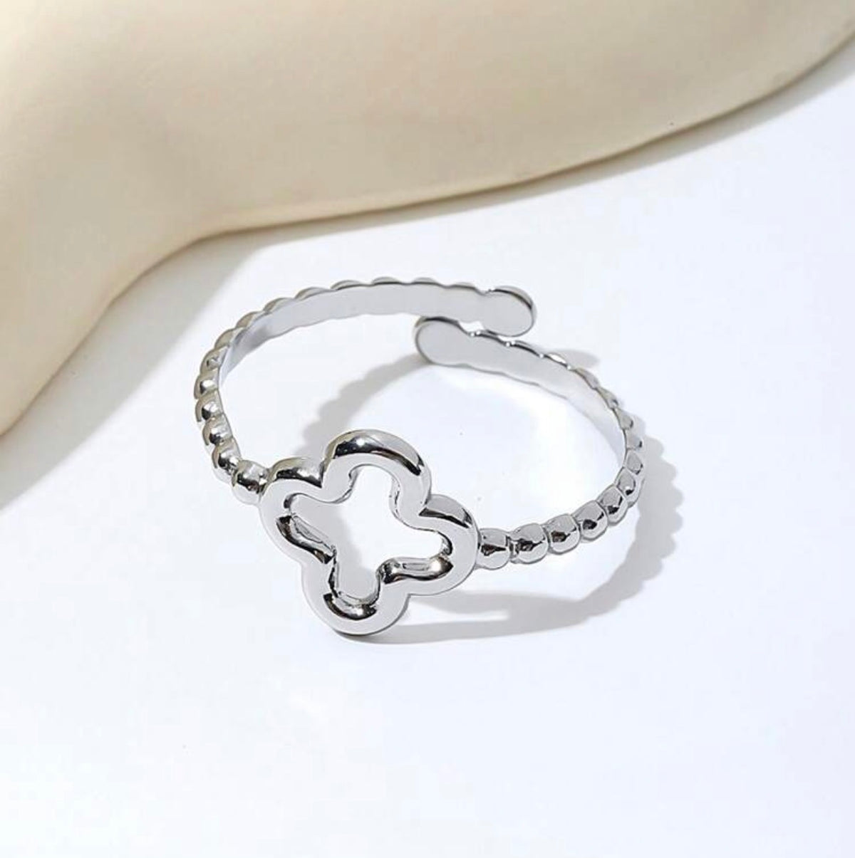 Beautiful Minimal Adjustable Stainless Steel Ring