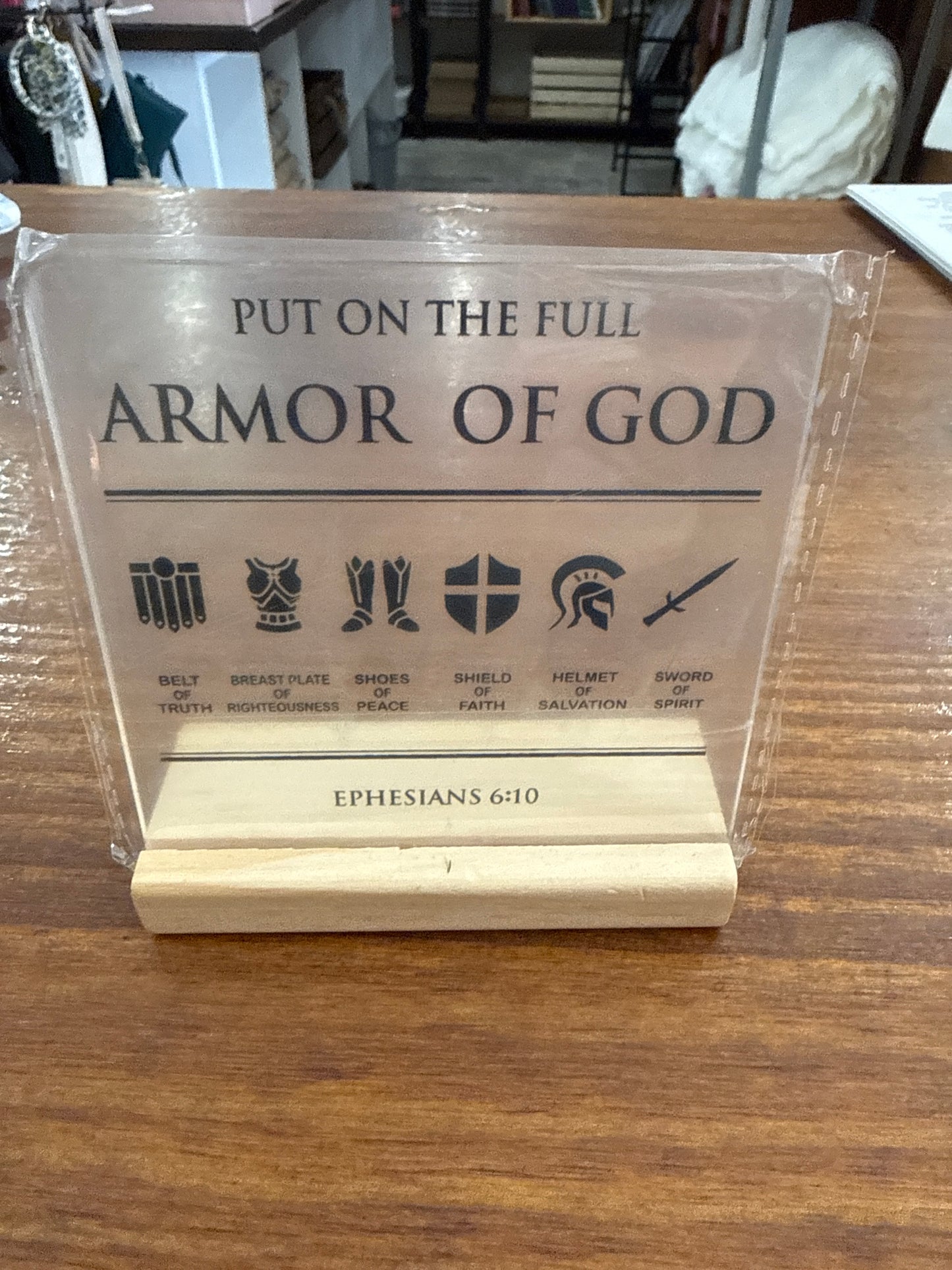 Full Armor of God Tabletop Plaque