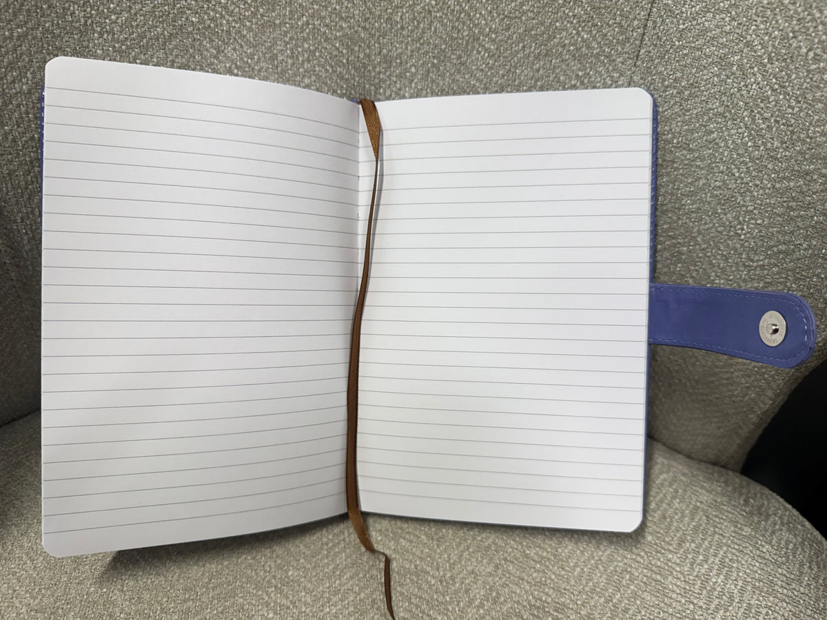 Lavender “He is Risen” PU Leather Snap Close Journal