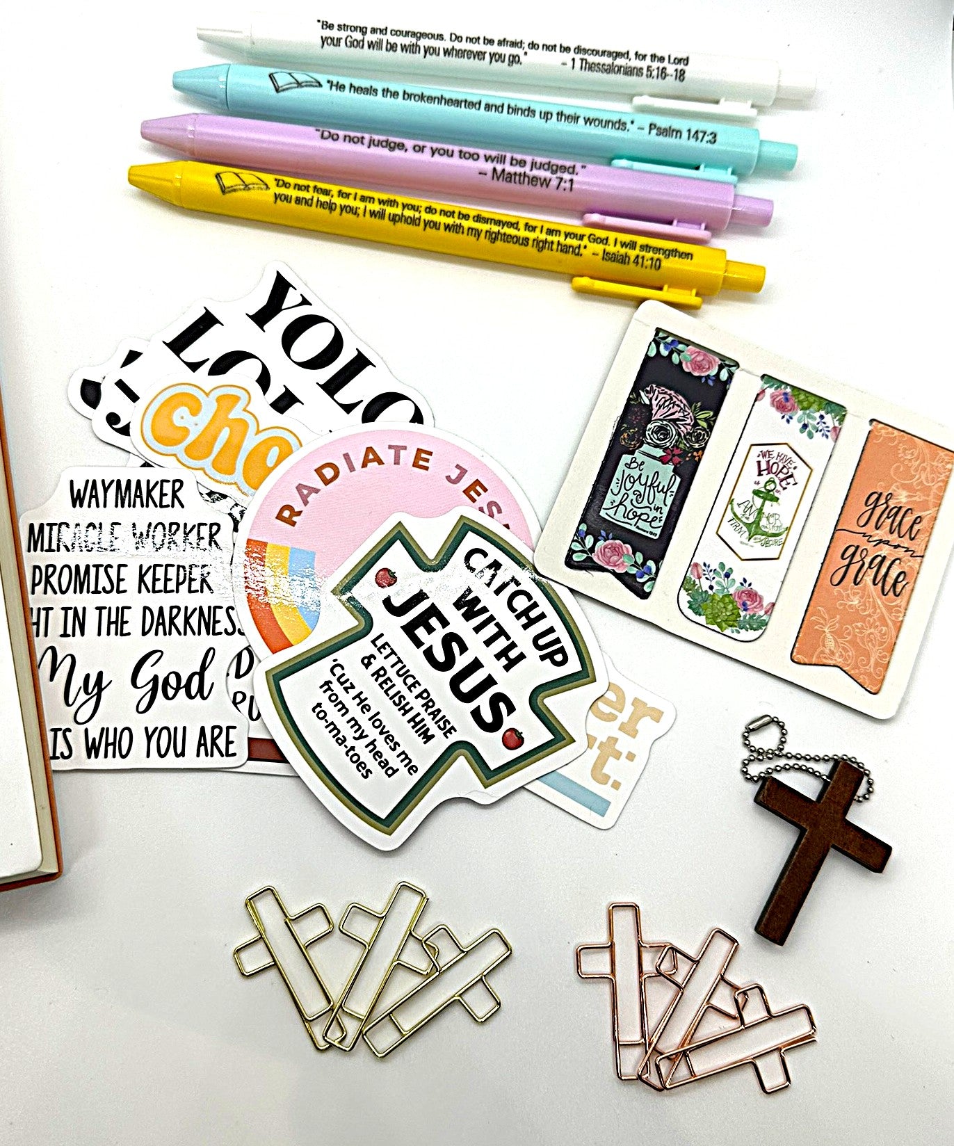 Bible Study Kit Gift Set with Bible Carry Case