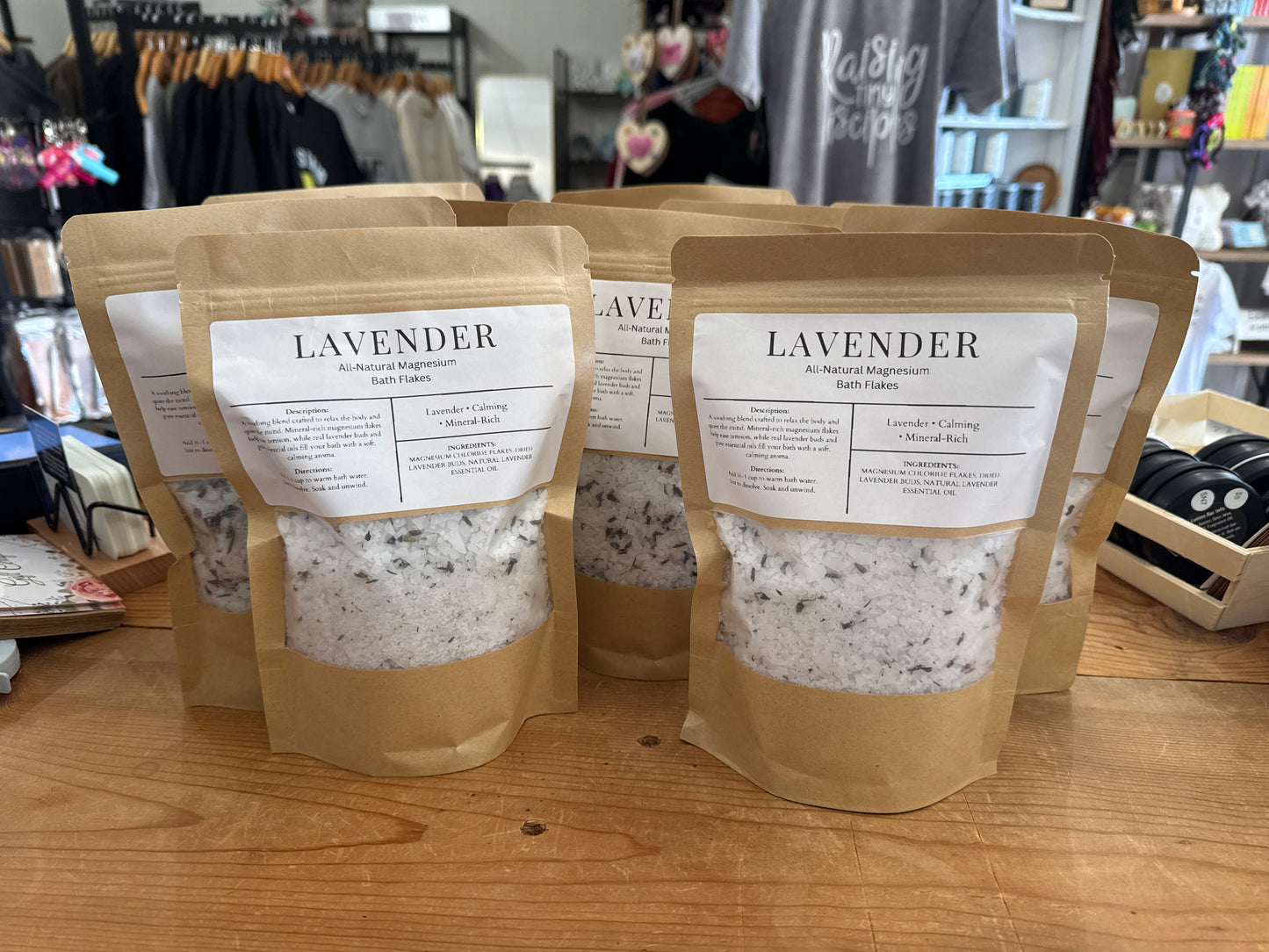 All‑Natural Magnesium & Lavender Bath Flakes
