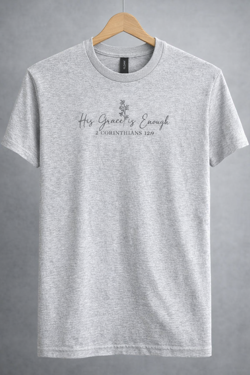 Quilted Stitch Creations Custom Embroidered "His Grace" T-Shirt
