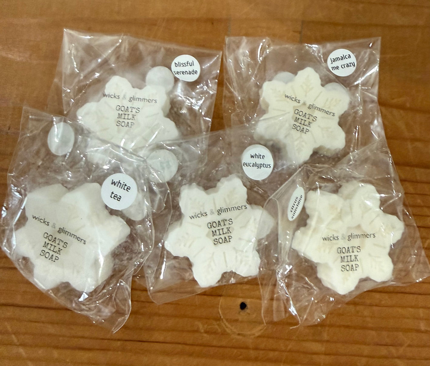 Wicks and Glimmers Small Snowflake Hand Soap