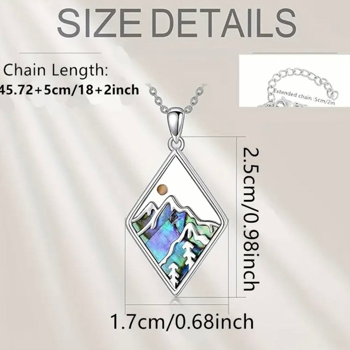 Sophisticated Diamond Shaped Stainless Steel Faith Necklace