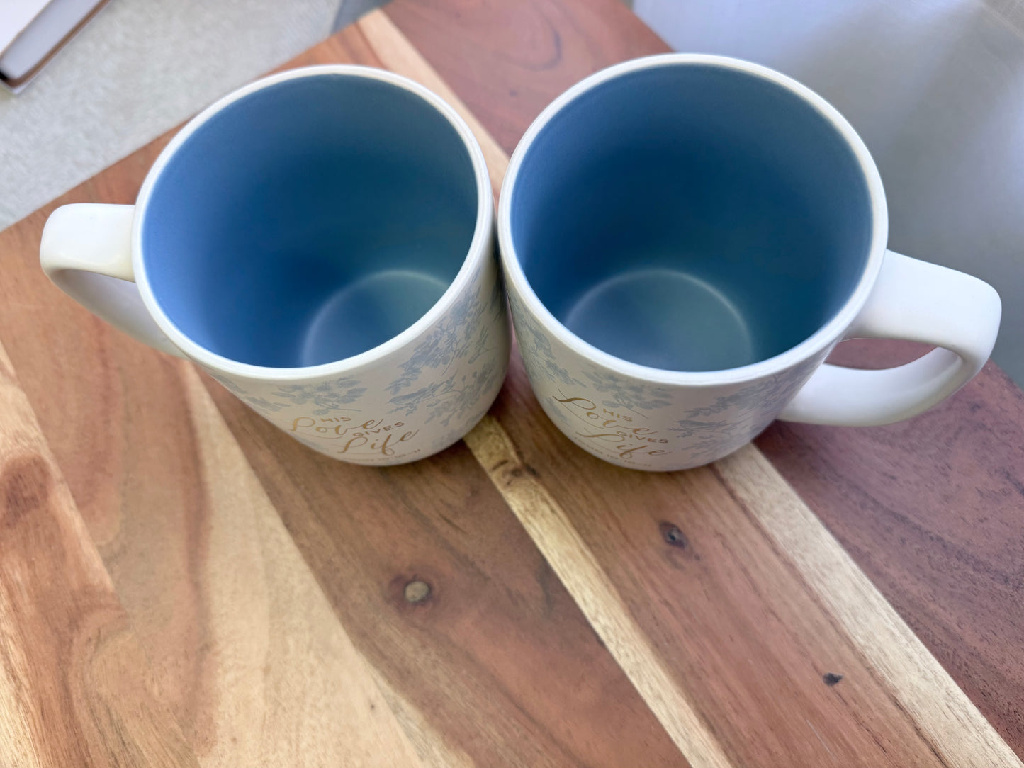 “His Love Gives Life” Ceramic Coffee Cup