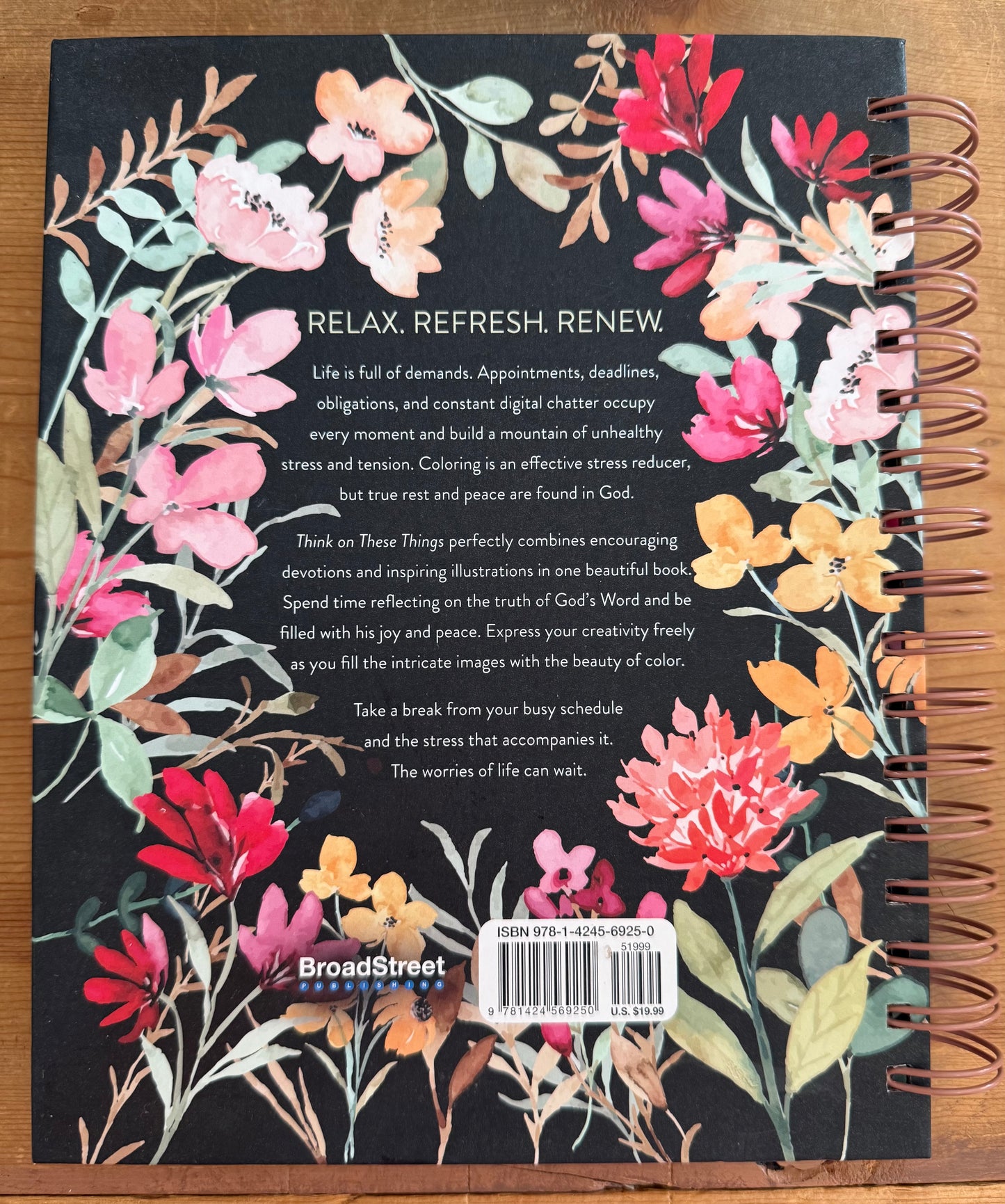 Think on These Things Devotional Coloring Book
