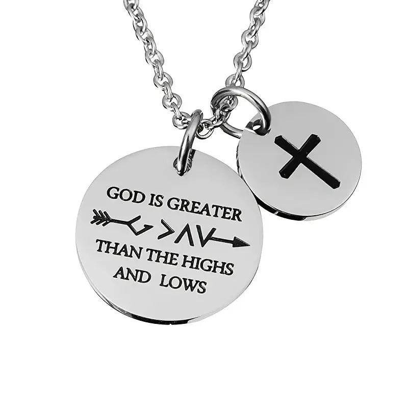 Elegant Inspirational Christian Cross Necklace
