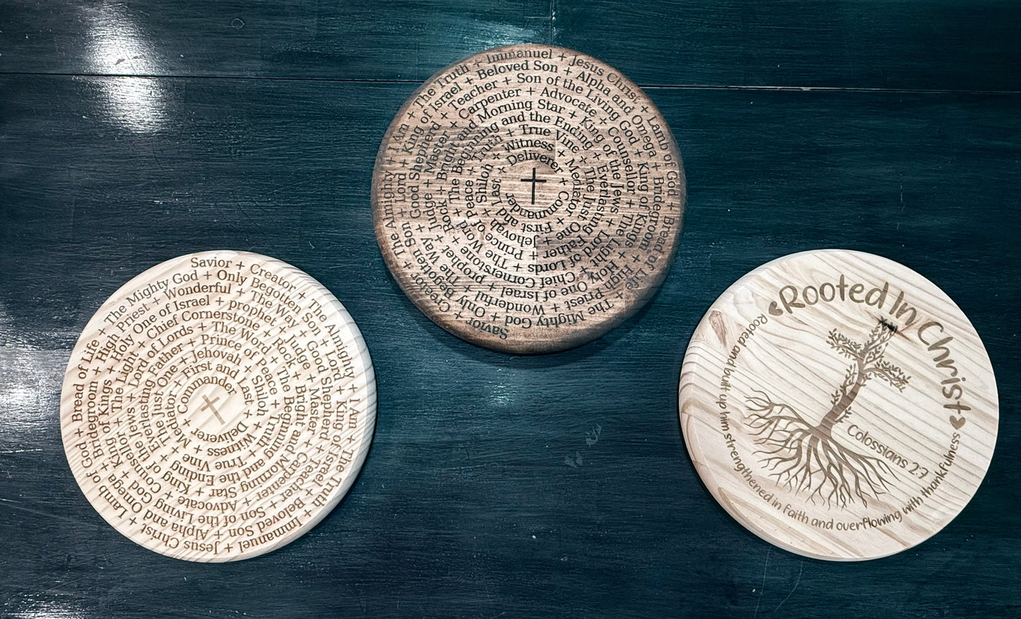 "Rooted In Christ" Lazy Susan