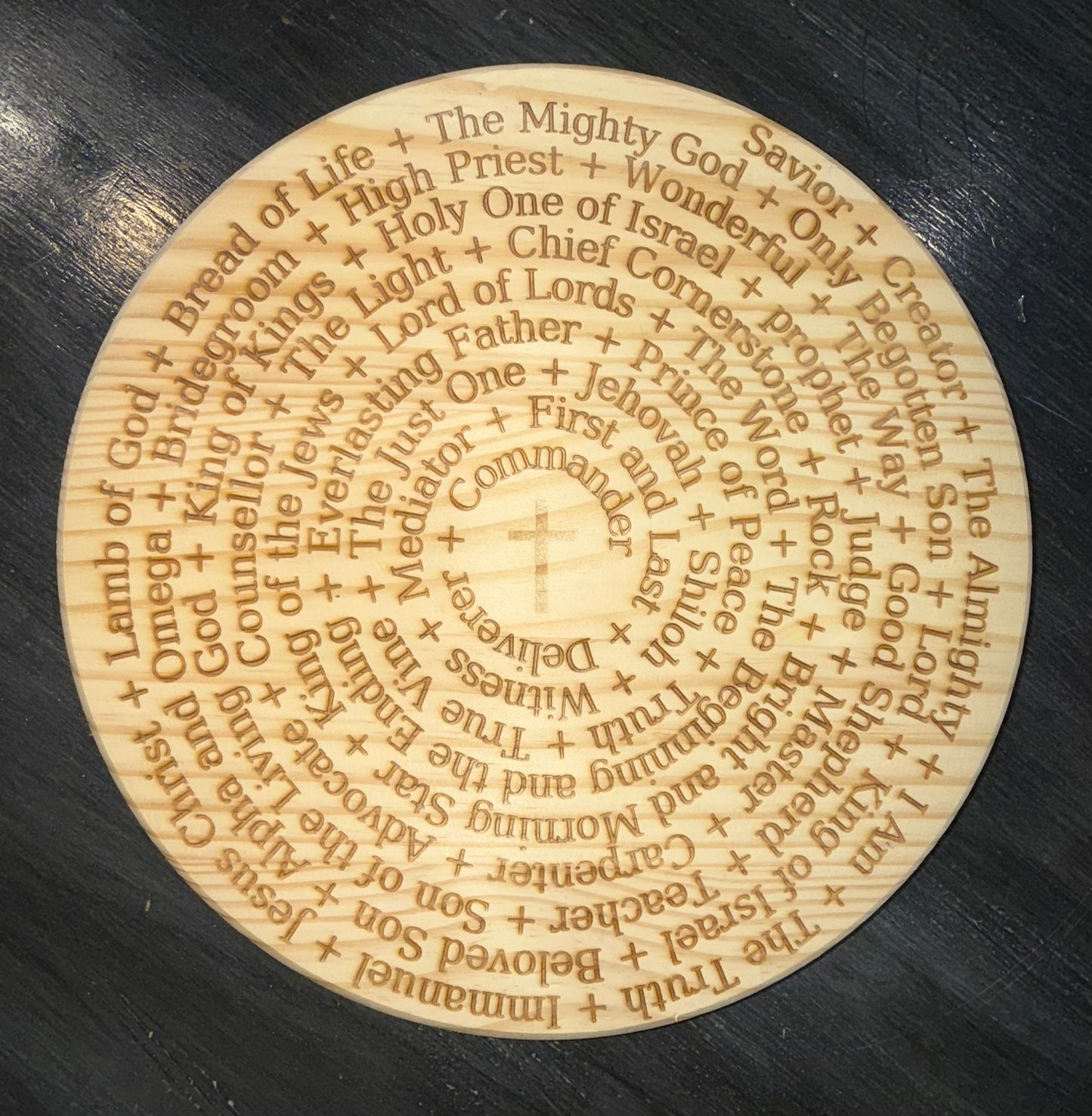 Names Of Jesus Lazy Susan