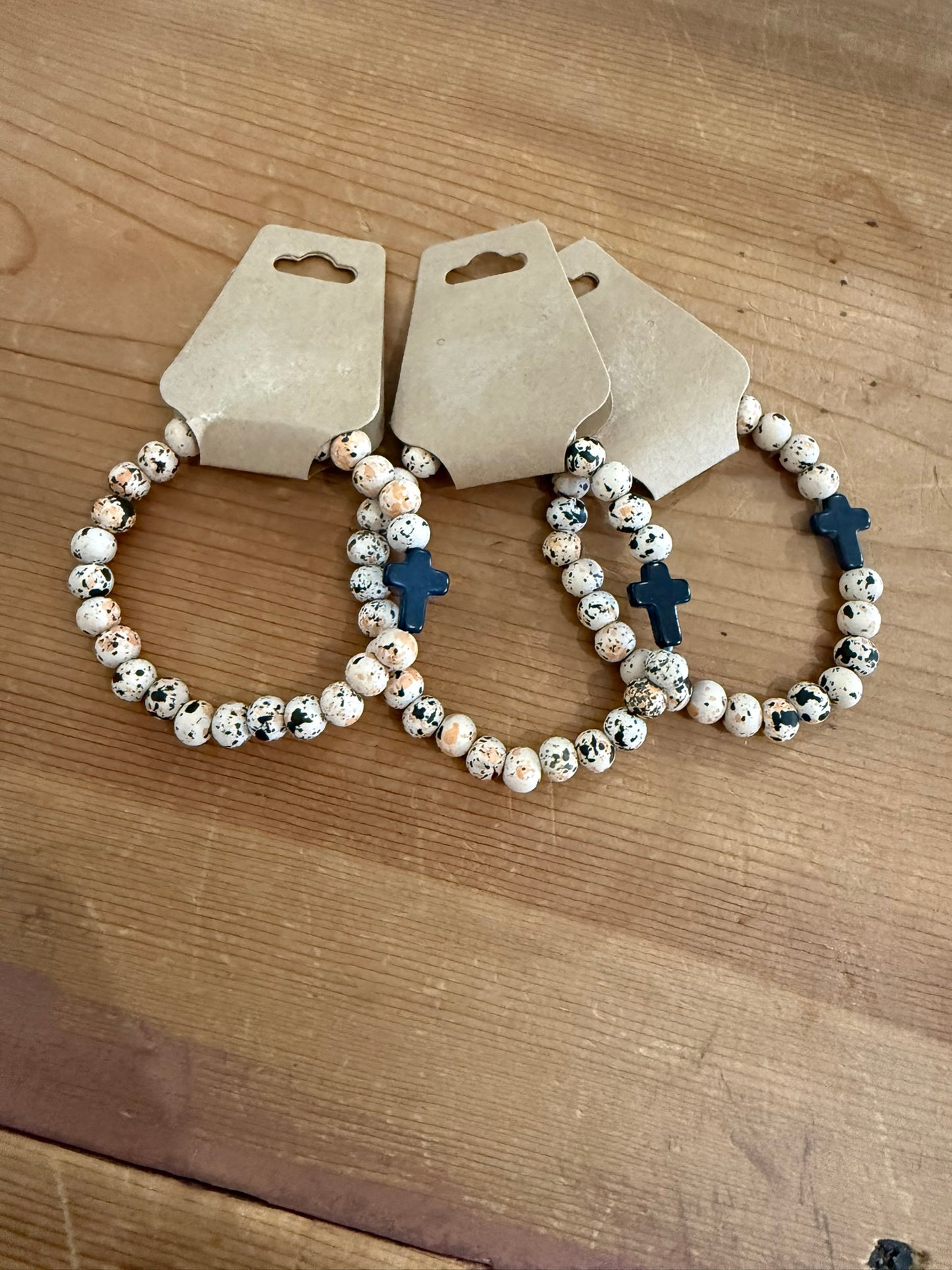 Cross Beaded Bracelets