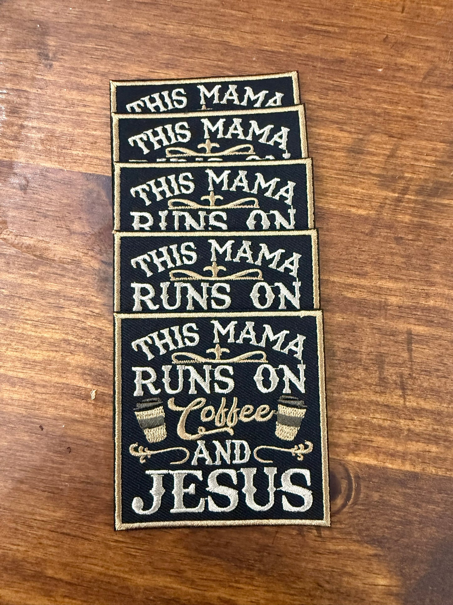 Coffee and Jesus Iron-On Patch
