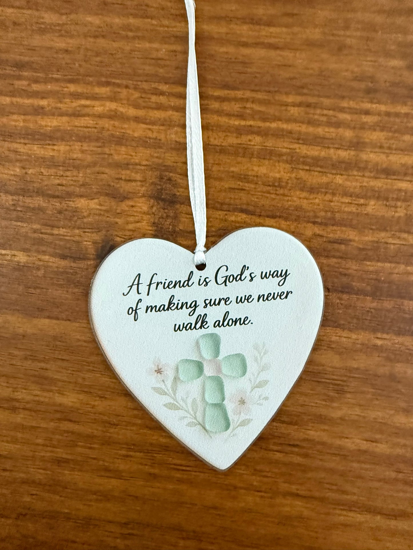 “A Friend is God’s Way” Acrylic Friendship Pendant