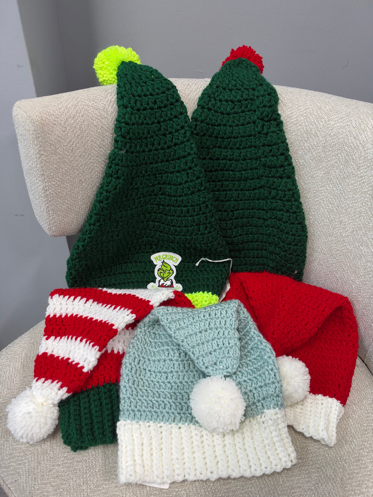 TOFTS Christmas “Night Cap” Style Crocheted Caps