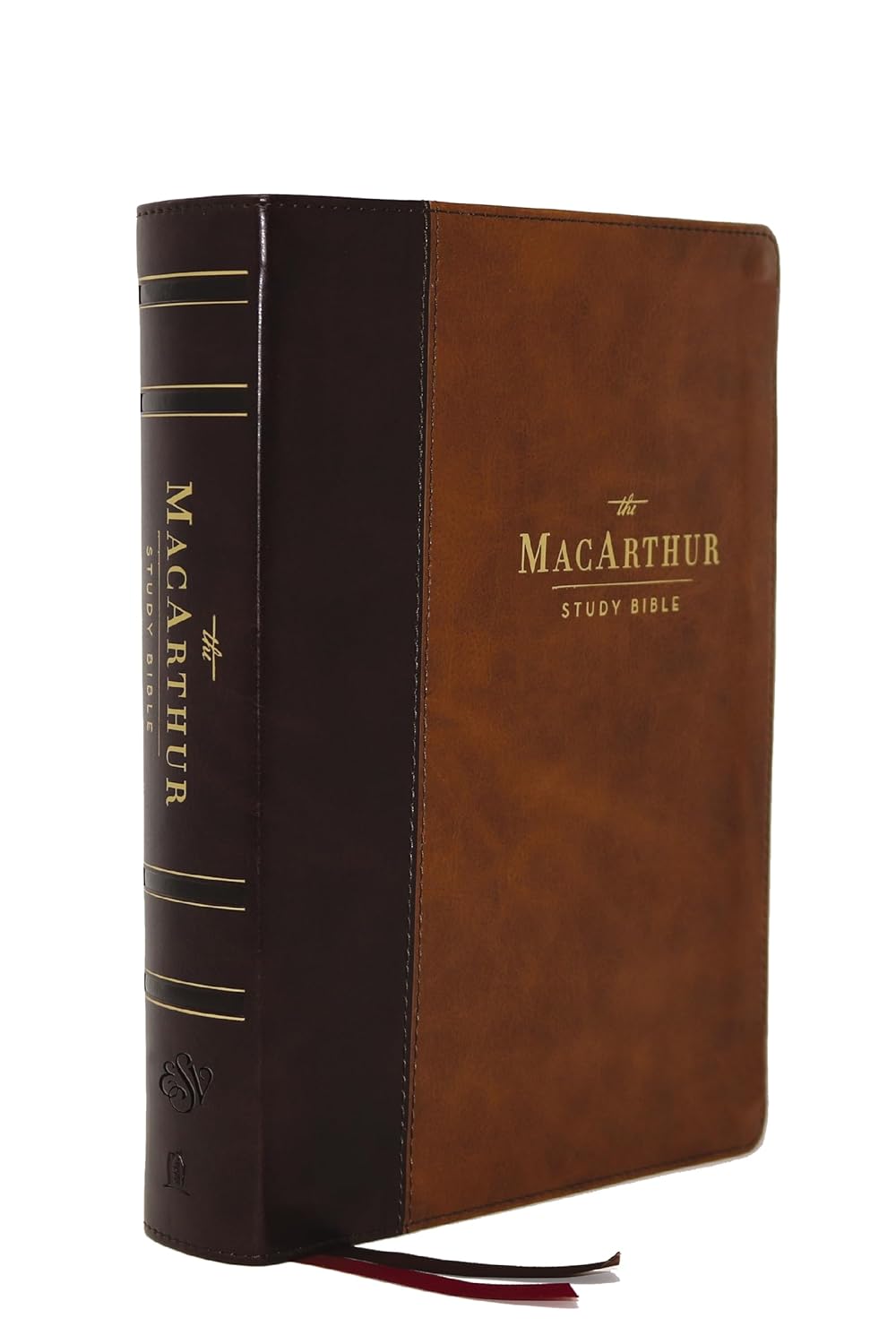 MacArthur Study Bible, ESV, Brown Leathersoft