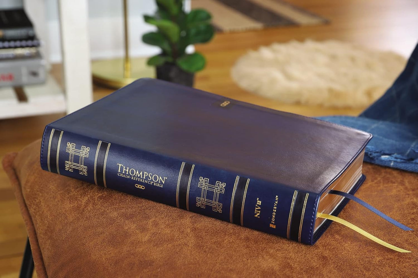 NIV, Thompson Chain-Reference Bible (Thumb-Indexed, Revised and Updated, Navy, Leathersoft)
