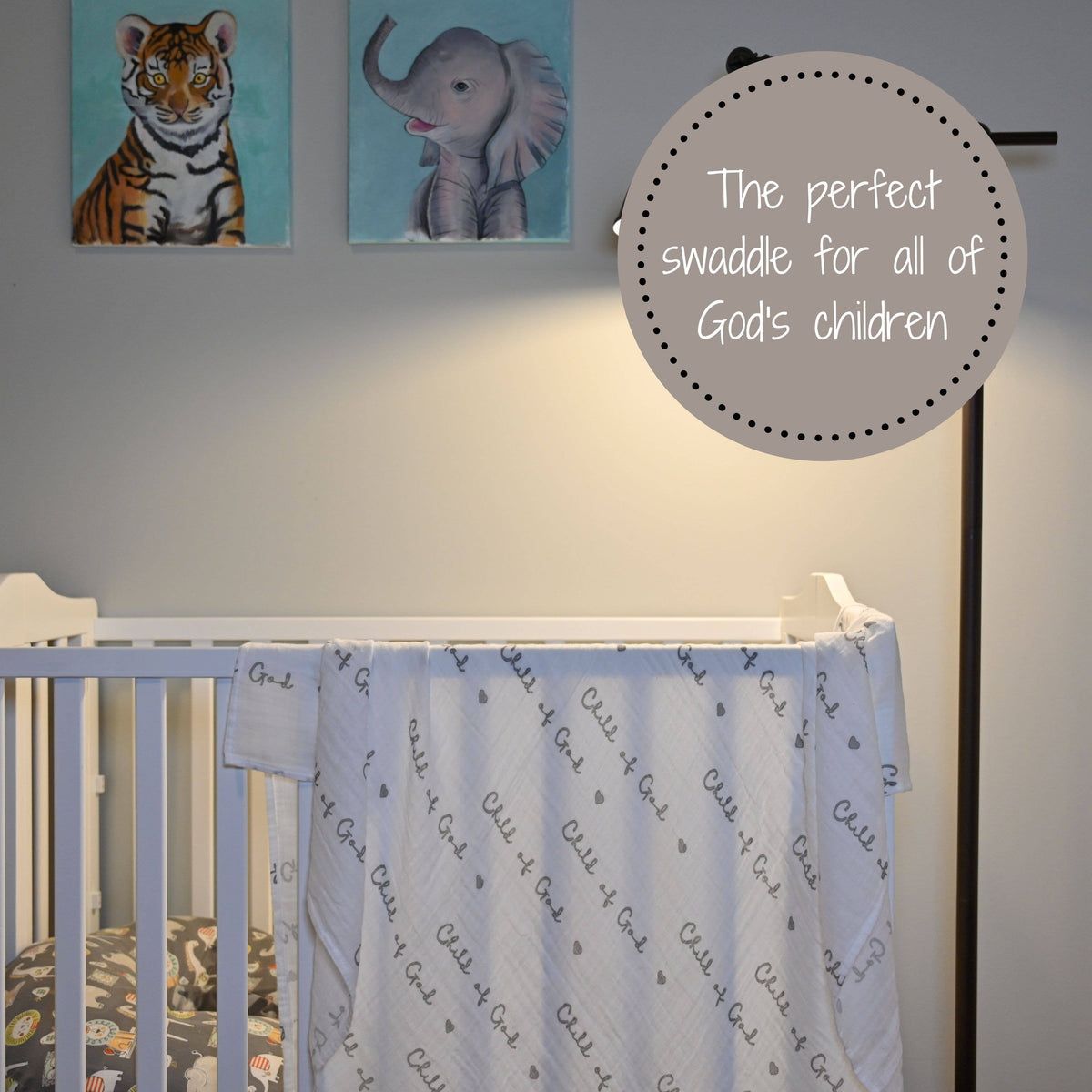 Child of God Baby Muslin Swaddle Blanket