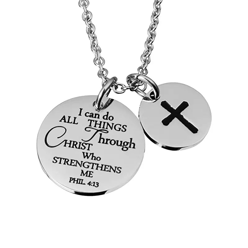 Elegant Inspirational Christian Cross Necklace