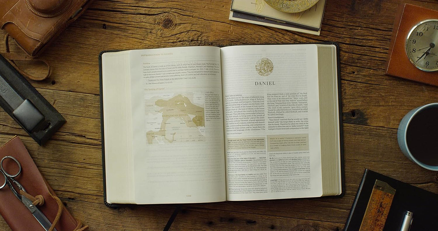 ESV Men's Study Bible (Genuine Leather, Black)