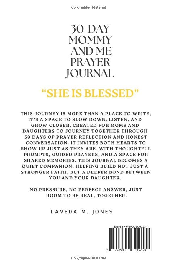 LaVeda Jones-30-Day Mommy and Me Prayer Journal: She Is Blessed