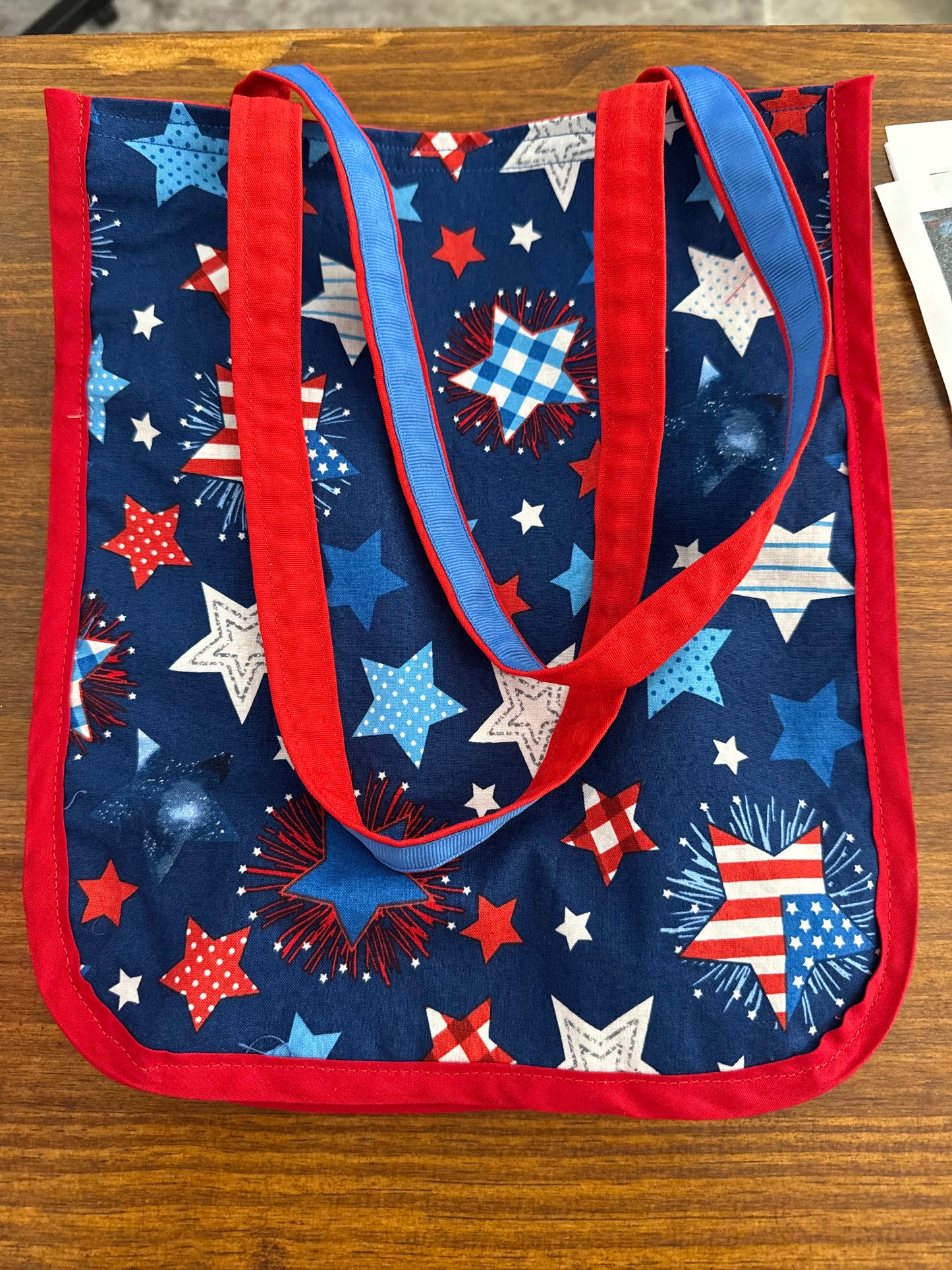 The Hope Chest Red, White, and Blue Star “Estelle” Bag