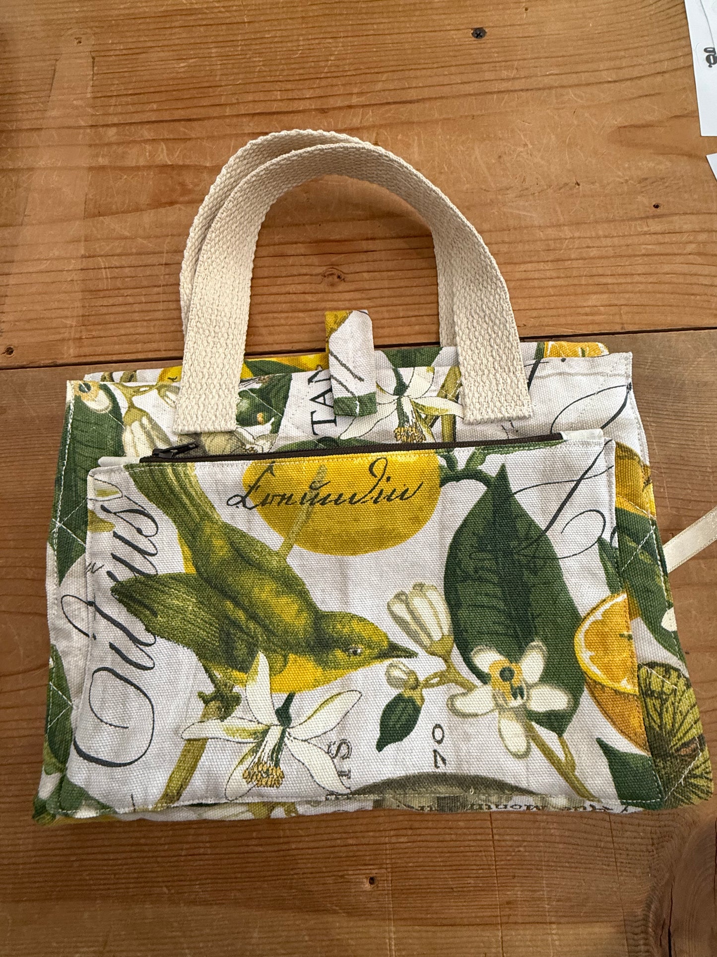 The Hope Chest Vintage Lemon Bible/Book Cover Tote
