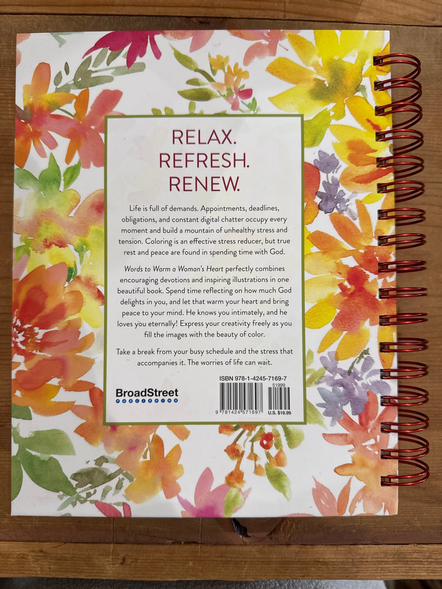 Words to Warm a Woman’s Heart Coloring Devotional