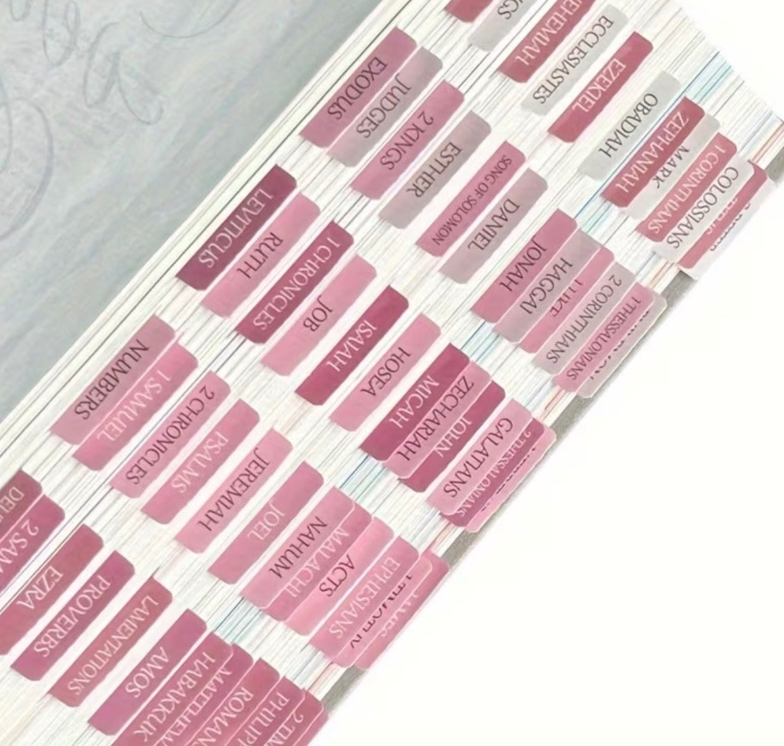 Pretty in Pink Bible Tabs