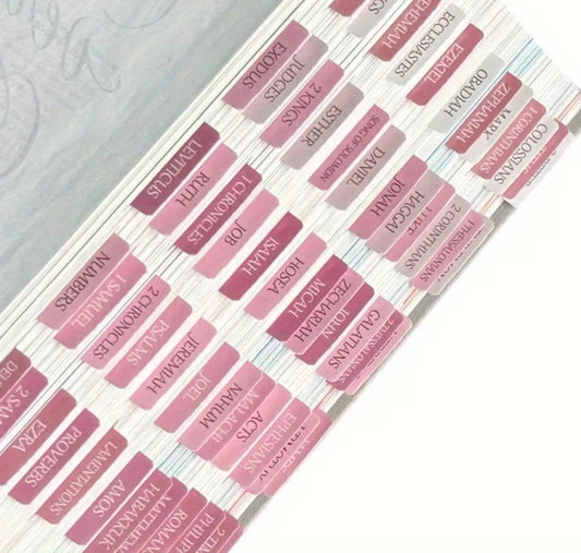 Pretty in Pink Bible Tabs