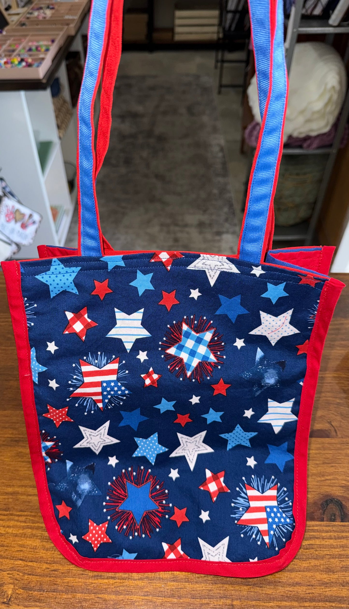 The Hope Chest Red, White, and Blue Star “Estelle” Bag