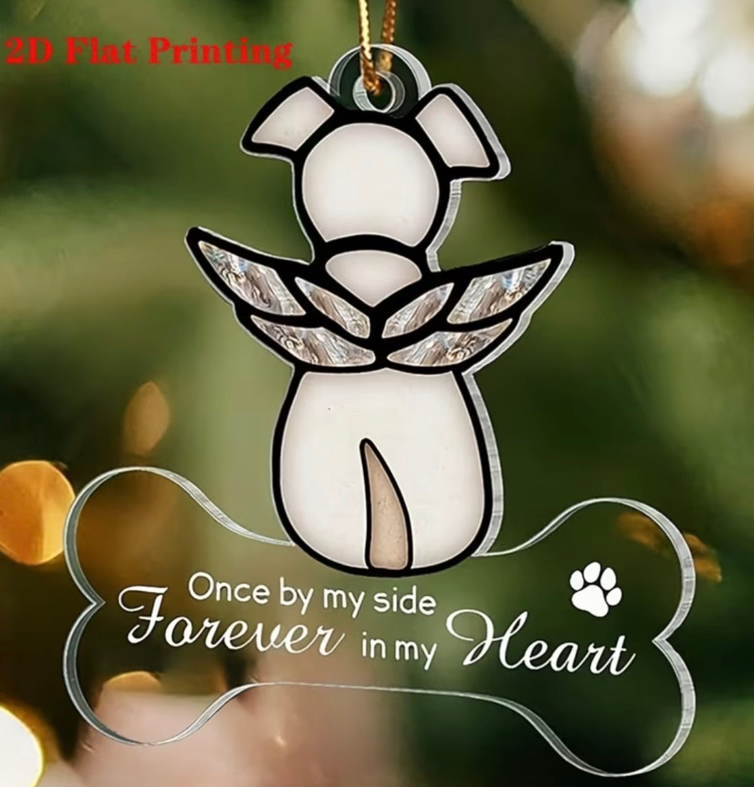 “Once By My Side” Pet Memorial Ornament