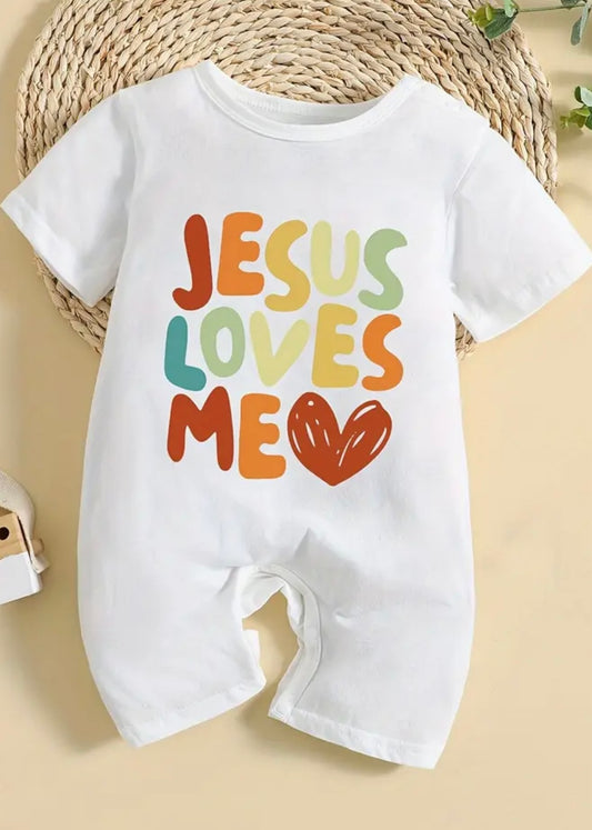 Jesus Loves Me Baby Romper